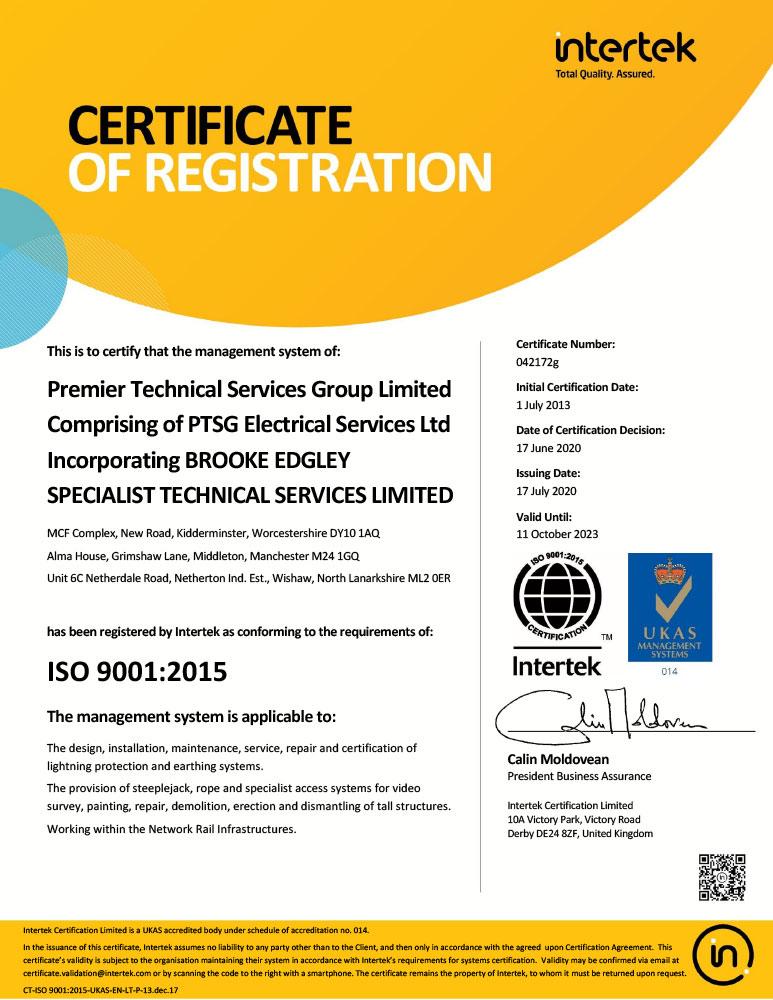 Intertek ISO 9001:2015 - Best